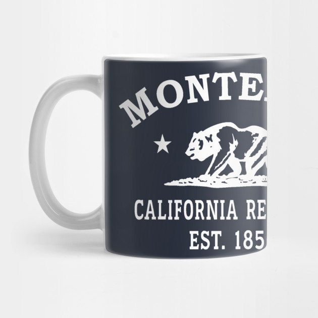 Monterey California Vintage Retro Mug - White Logo