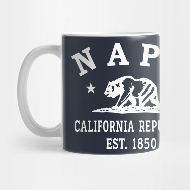 Napa California Vintage Retro Mug - White Logo