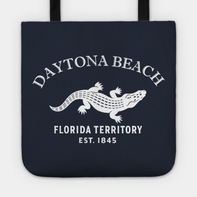 Daytona Florida Vintage Retro Tote - White Logo