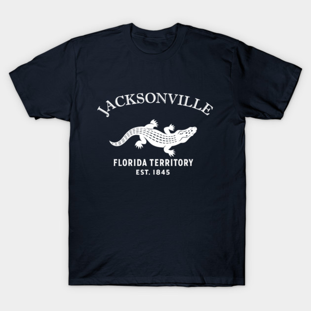 Jacksonville Florida Vintage Retro Women's T-Shirt - White Logo - Various Colors