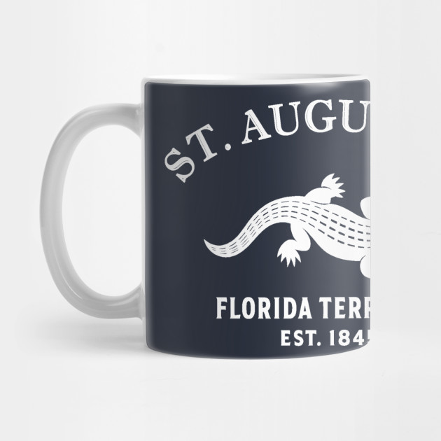 St. Augustine Florida Vintage Retro Mug - White Logo