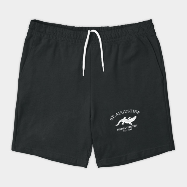 St. Augustine Florida Vintage Retro Shorts - White Logo - Various Colors