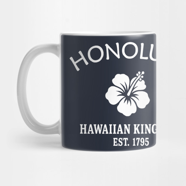 Honolulu Hawaii Vintage Retro Mug - White Logo