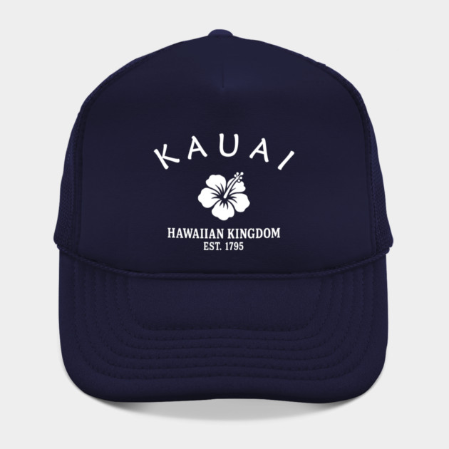 Kauai Hawaii Vintage Retro Hat - White Logo - Various Colors