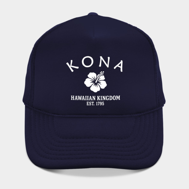 Kona Hawaii Vintage Retro Hat - White Logo - Various Colors