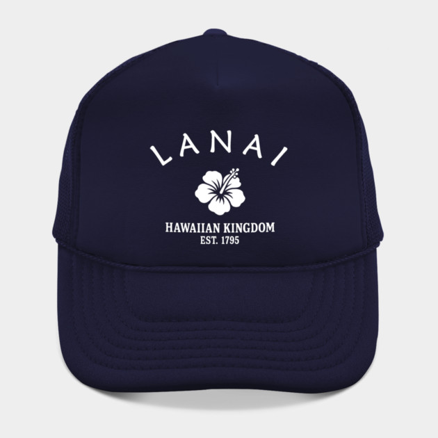 Lanai Hawaii Vintage Retro Hat - White Logo - Various Colors