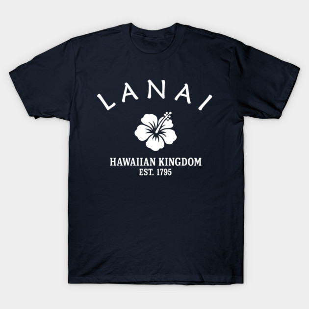 Lanai Hawaii Vintage Retro Women's T-Shirt - White Logo - Various Colors
