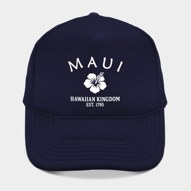 Maui Hawaii Vintage Retro Hat - White Logo - Various Colors