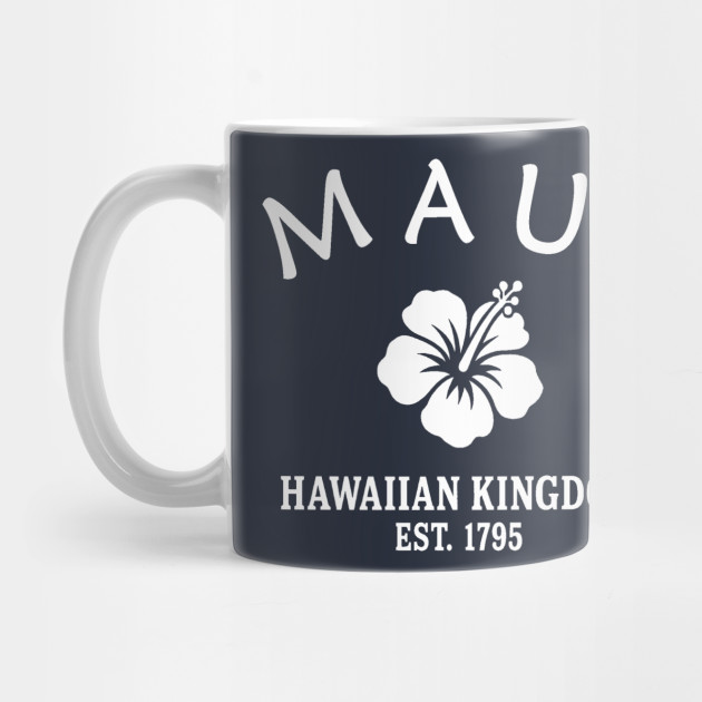 Maui Hawaii Vintage Retro Mug - White Logo
