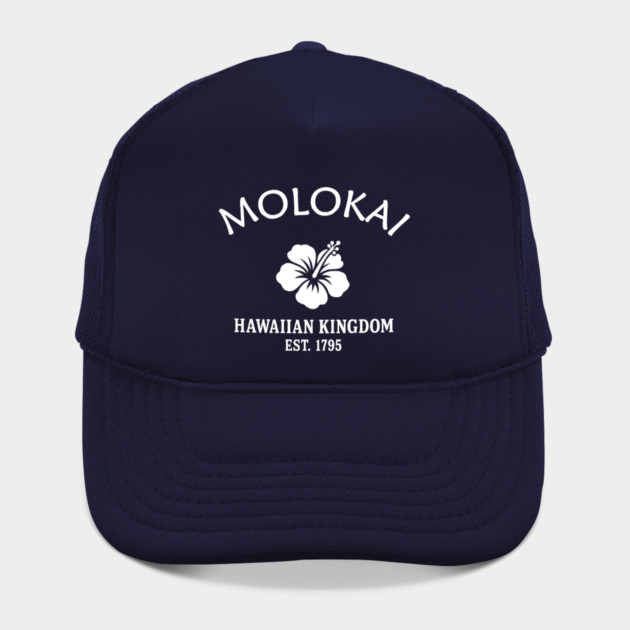 Molokai Hawaii Vintage Retro Hat - White Logo - Various Colors