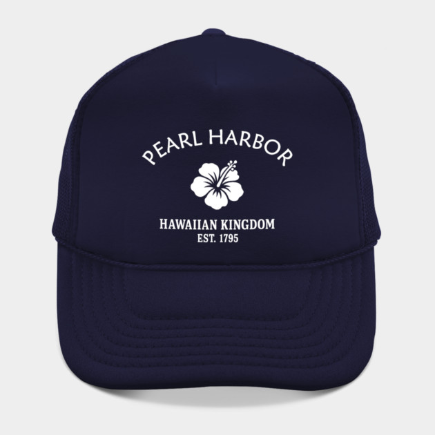 Pearl Harbor Hawaii Vintage Retro Hat - White Logo - Various Colors
