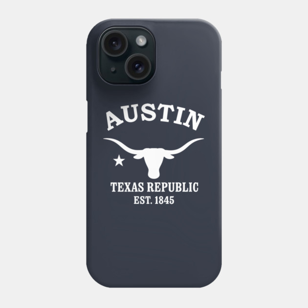 Austin Texas Vintage Retro Phone Case - White Logo