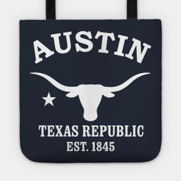 Austin Texas Vintage Retro Tote - White Logo