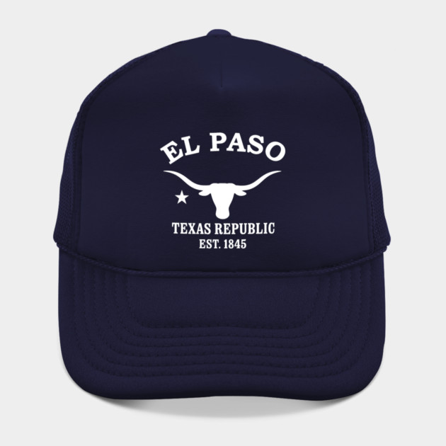 El Paso Texas Vintage Retro Hat - White Logo - Various Colors