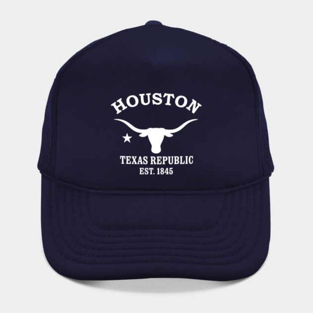 Houston Texas Vintage Retro Hat - White Logo - Various Colors