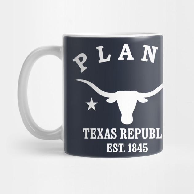 Plano Texas Vintage Retro Mug - White Logo