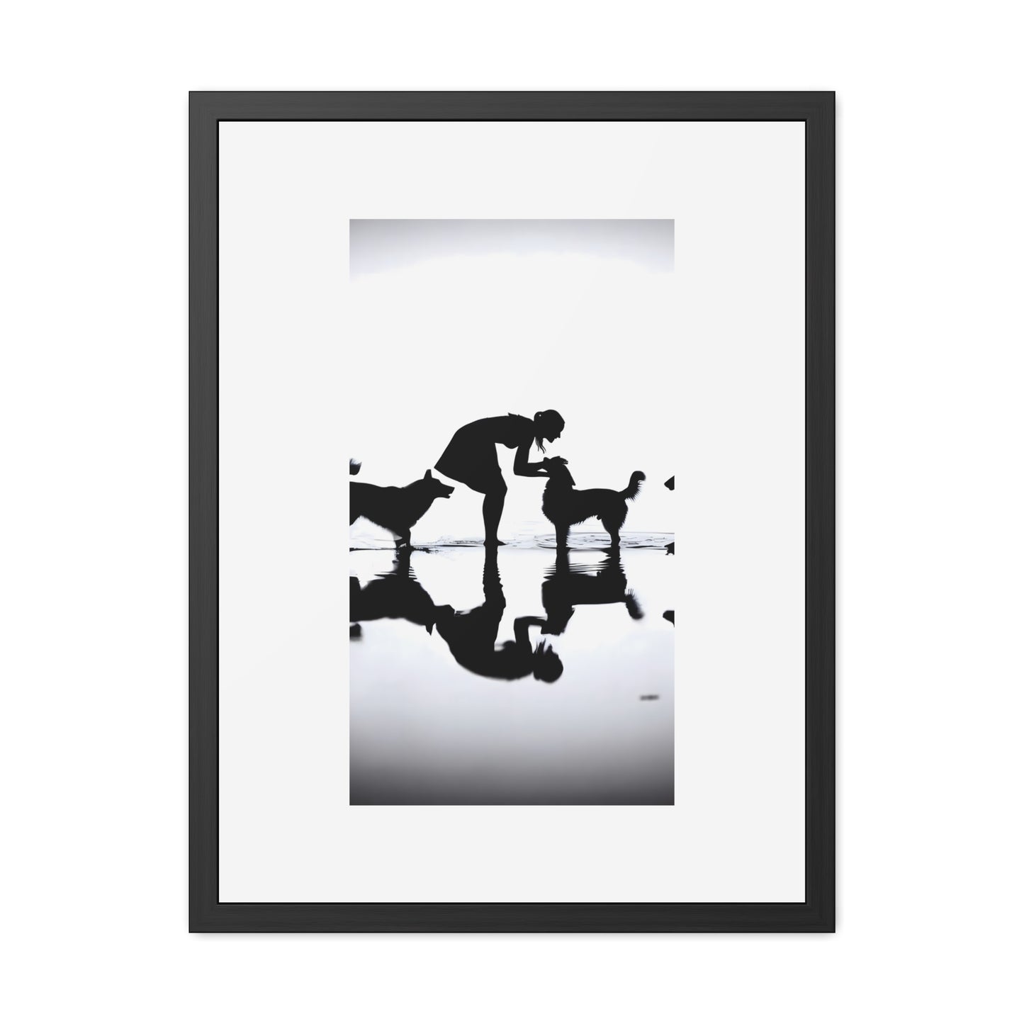 Shoreline Gathering - Tide & Light Series Framed Poster