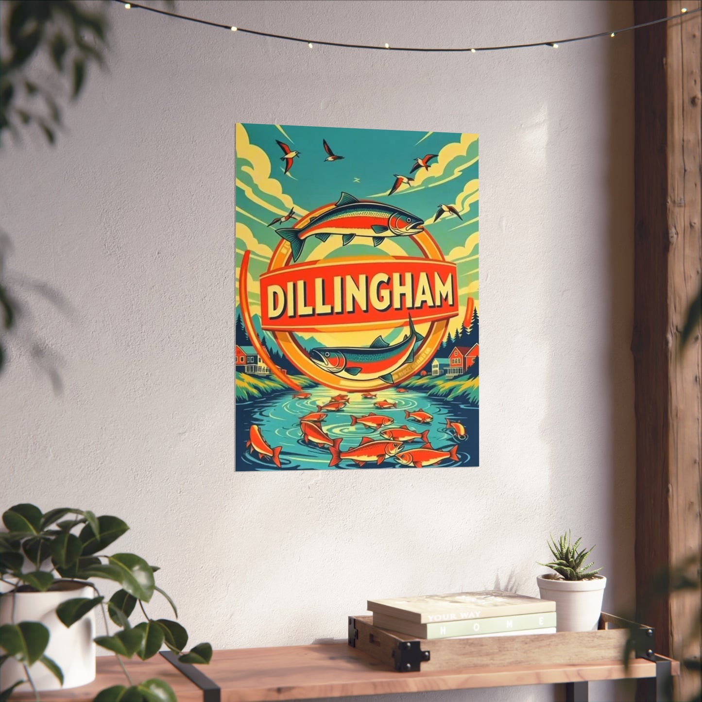 Dillingham Alaska Vintage Retro Giclée Print Art Series Poster