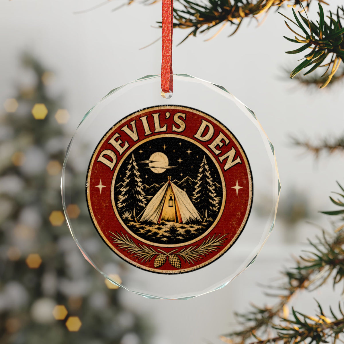 Weston Connecticut Holiday Ornament - Devil's Den Camp Badge