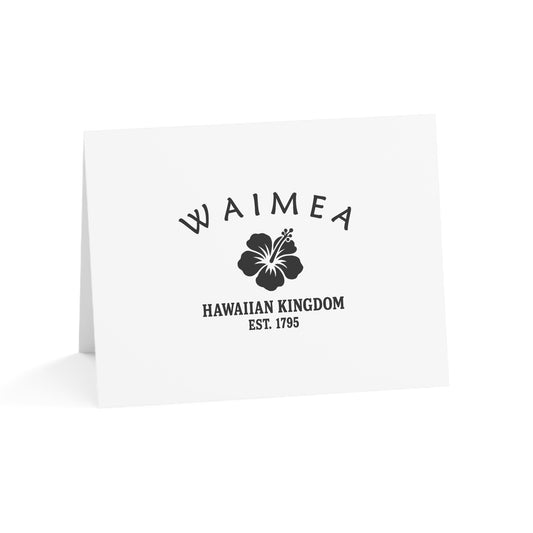 Waimea Hawaii Vintage Retro Thank You Card Set - Black Logo