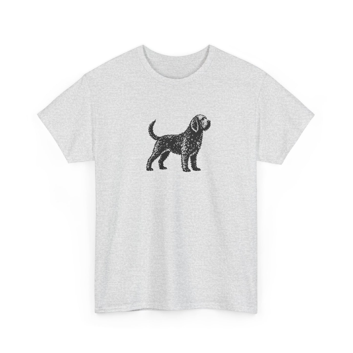 Otterhound Vintage Retro Unisex Heavy Cotton Tee - Standing