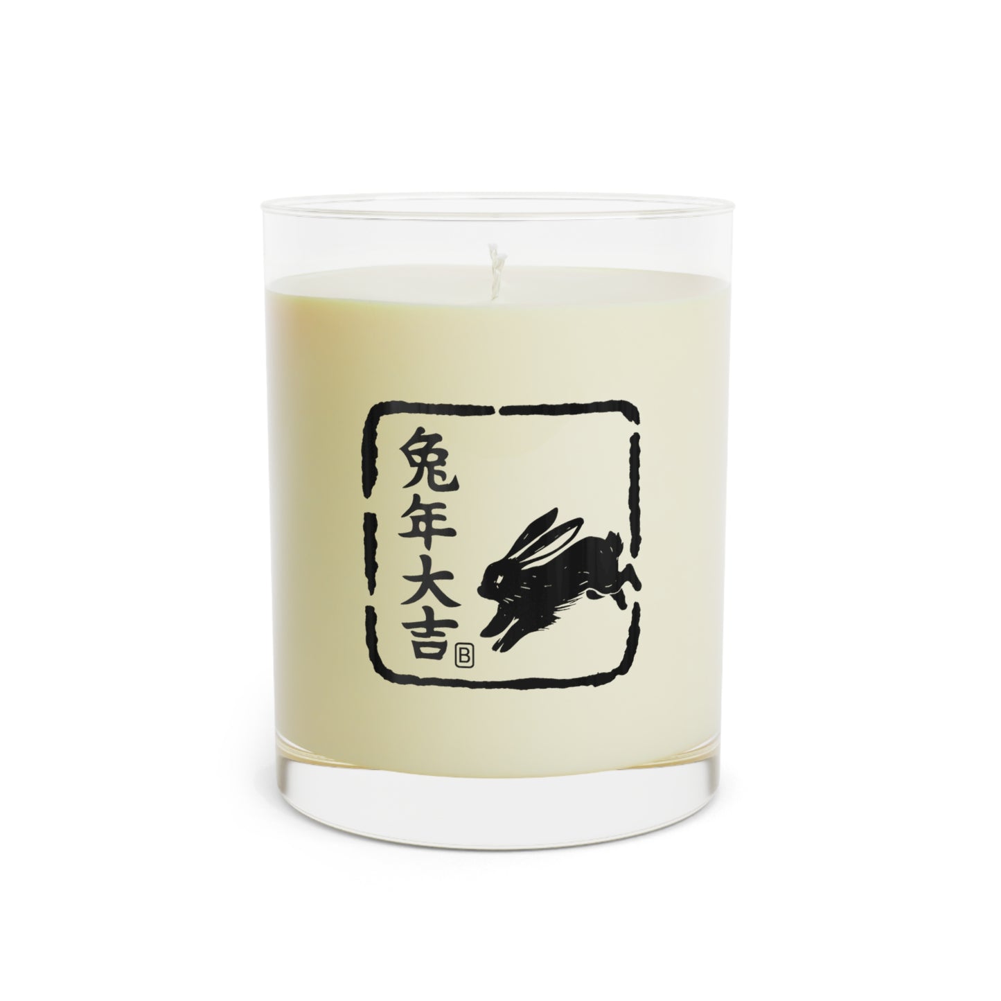 Zodiac Year of the Rabbit (2023+) Vintage Retro Scented Candle - Combo Logo