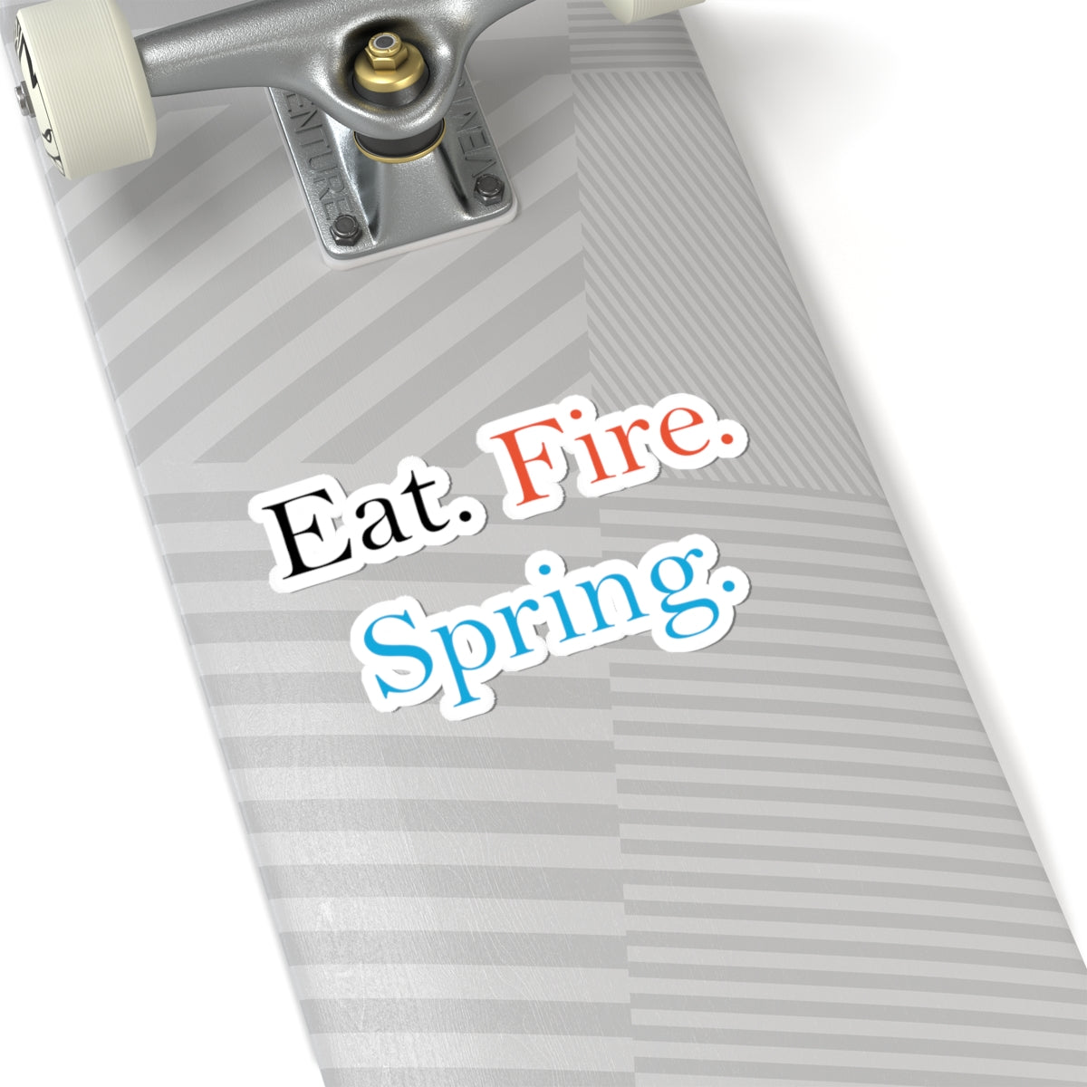 Eat Fire Spring Vinyl Sticker - Text Logo