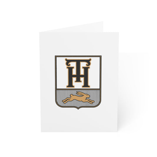Team Haas Thank You Card Set of 10, Matte Family Crest Cards