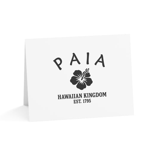 Paia Hawaii Vintage Retro Thank You Card Set - Black Logo