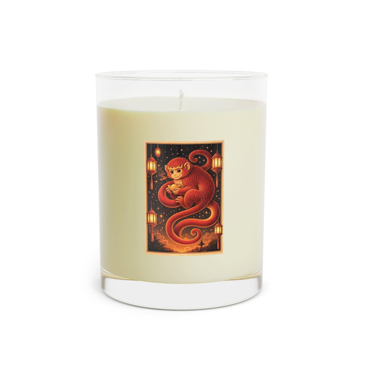 Zodiac Year of the Monkey (2016+) Vintage Retro Scented Candle - Combo Logo