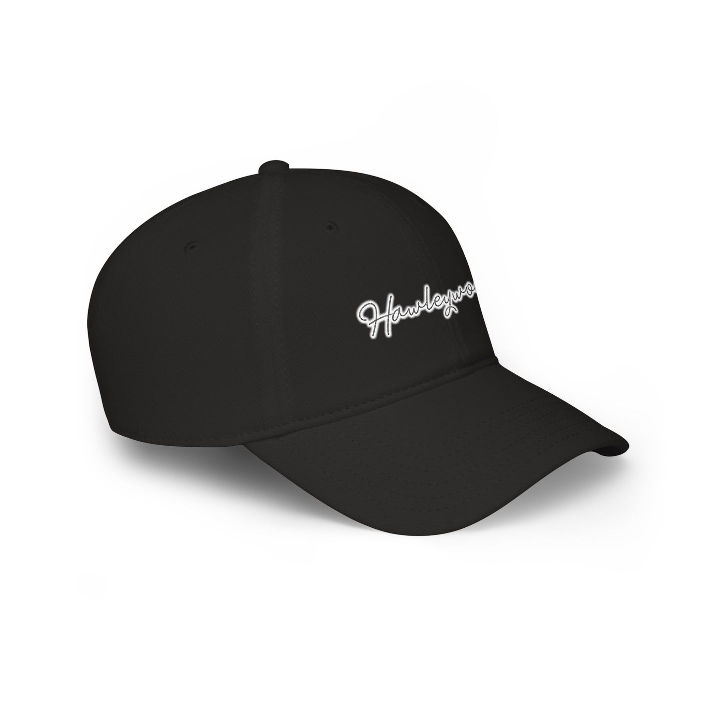 Hawleywood Vintage Retro Cotton Cap — White Logo