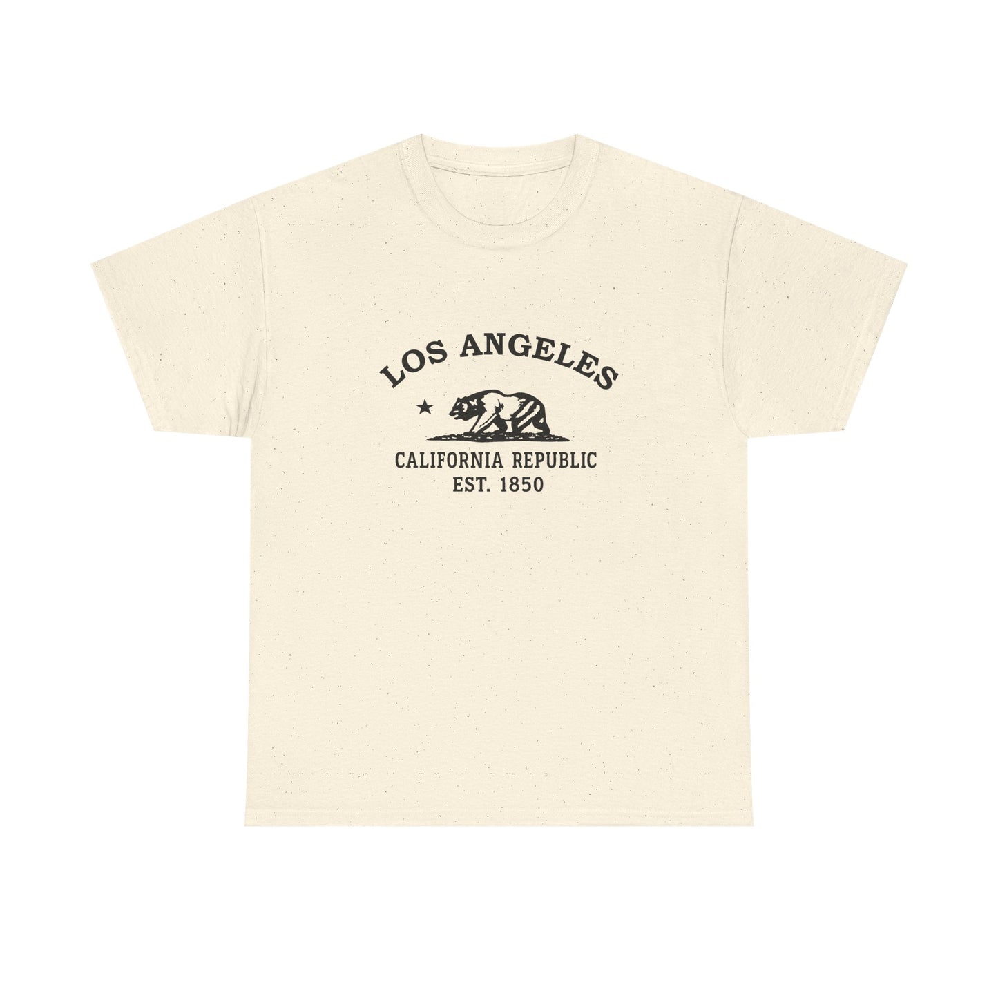 Los Angeles California Vintage Retro Unisex Heavy Cotton Tee - Black Logo