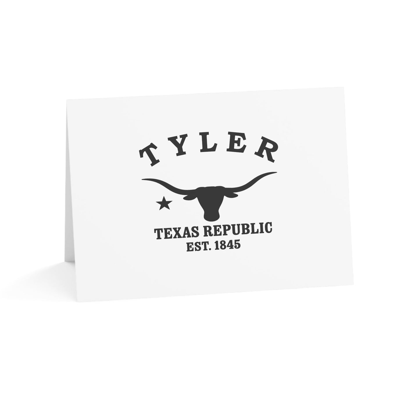 Tyler Texas Vintage Retro Thank You Card Set - Black Logo