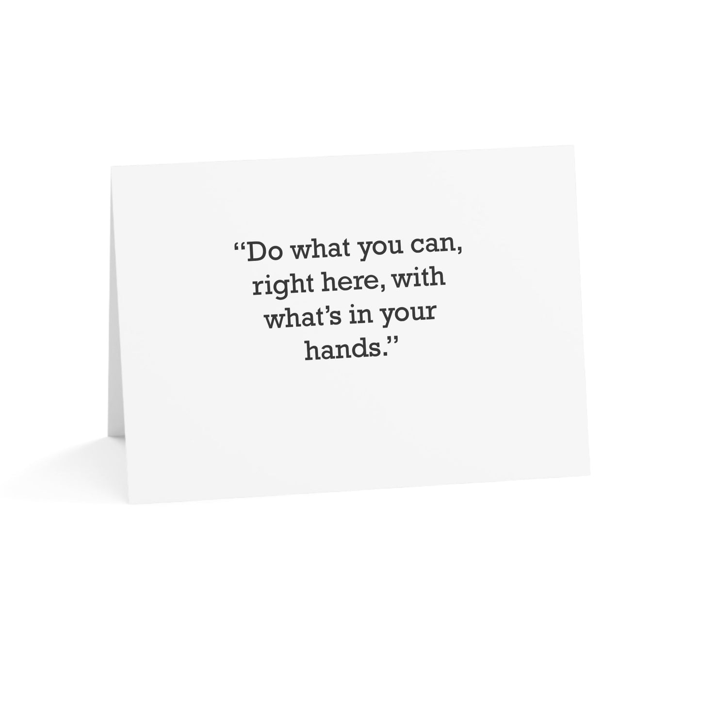 Quote 33 Do What You Vintage Retro Thank You Card Set - Black Logo