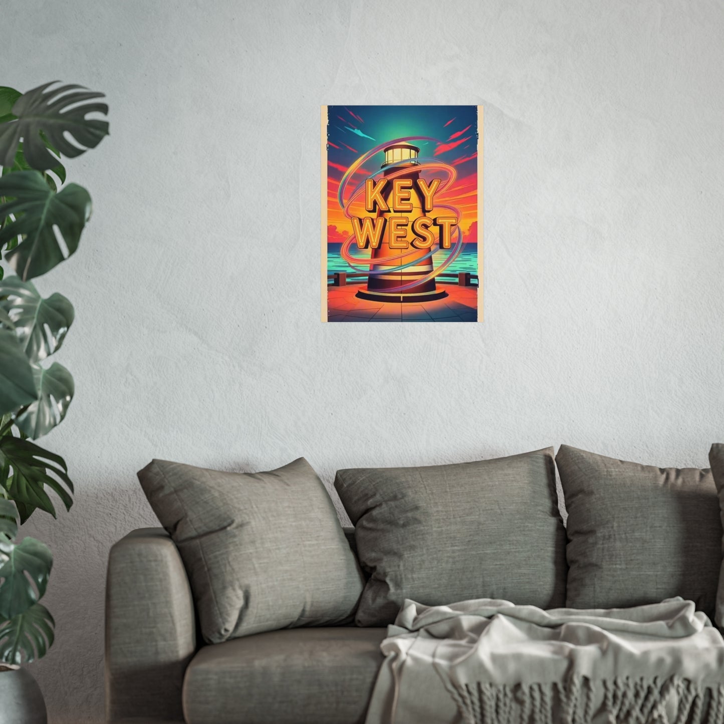 Key West Florida Vintage Retro Giclée Print Art Series Poster