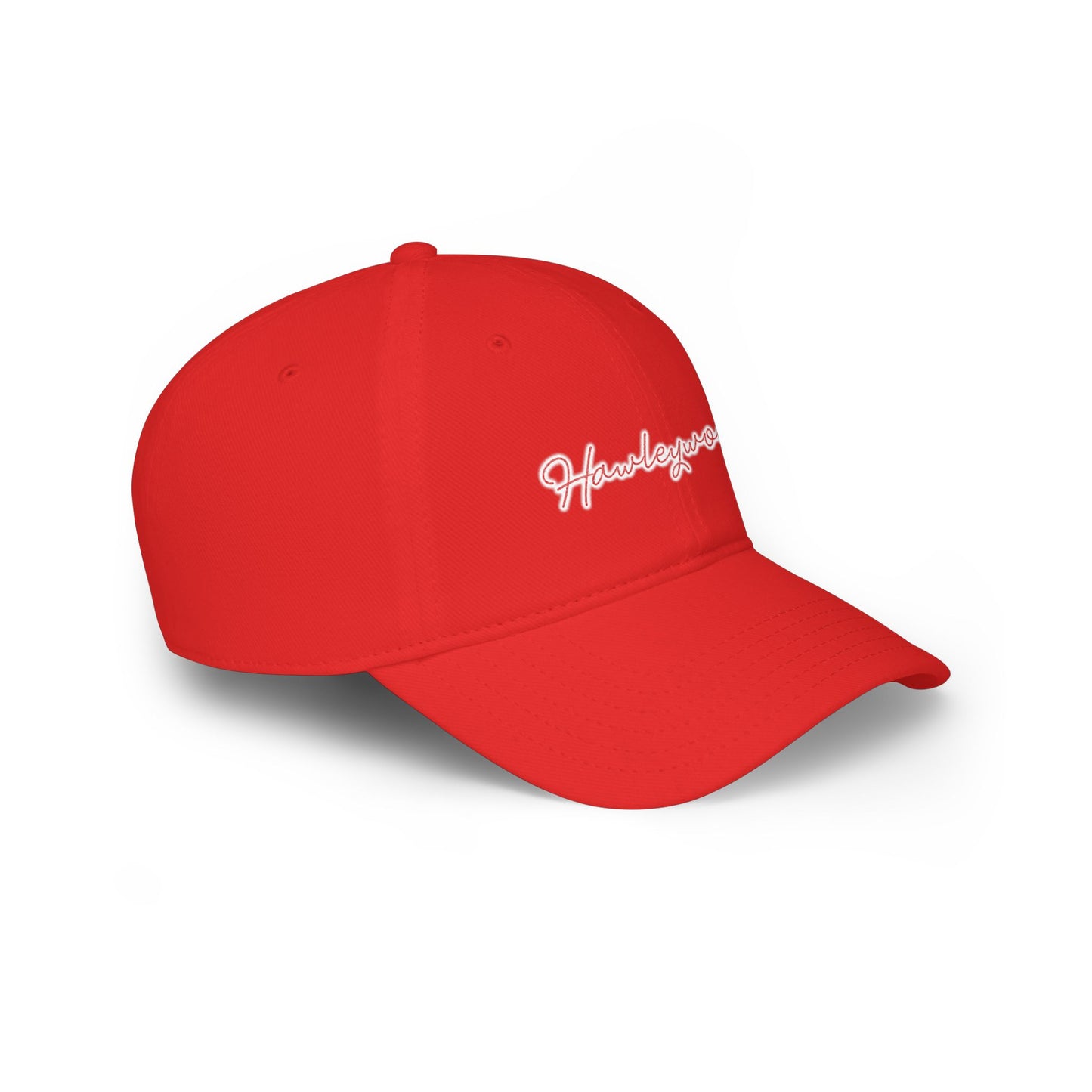 Hawleywood Vintage Retro Cotton Cap — White Logo