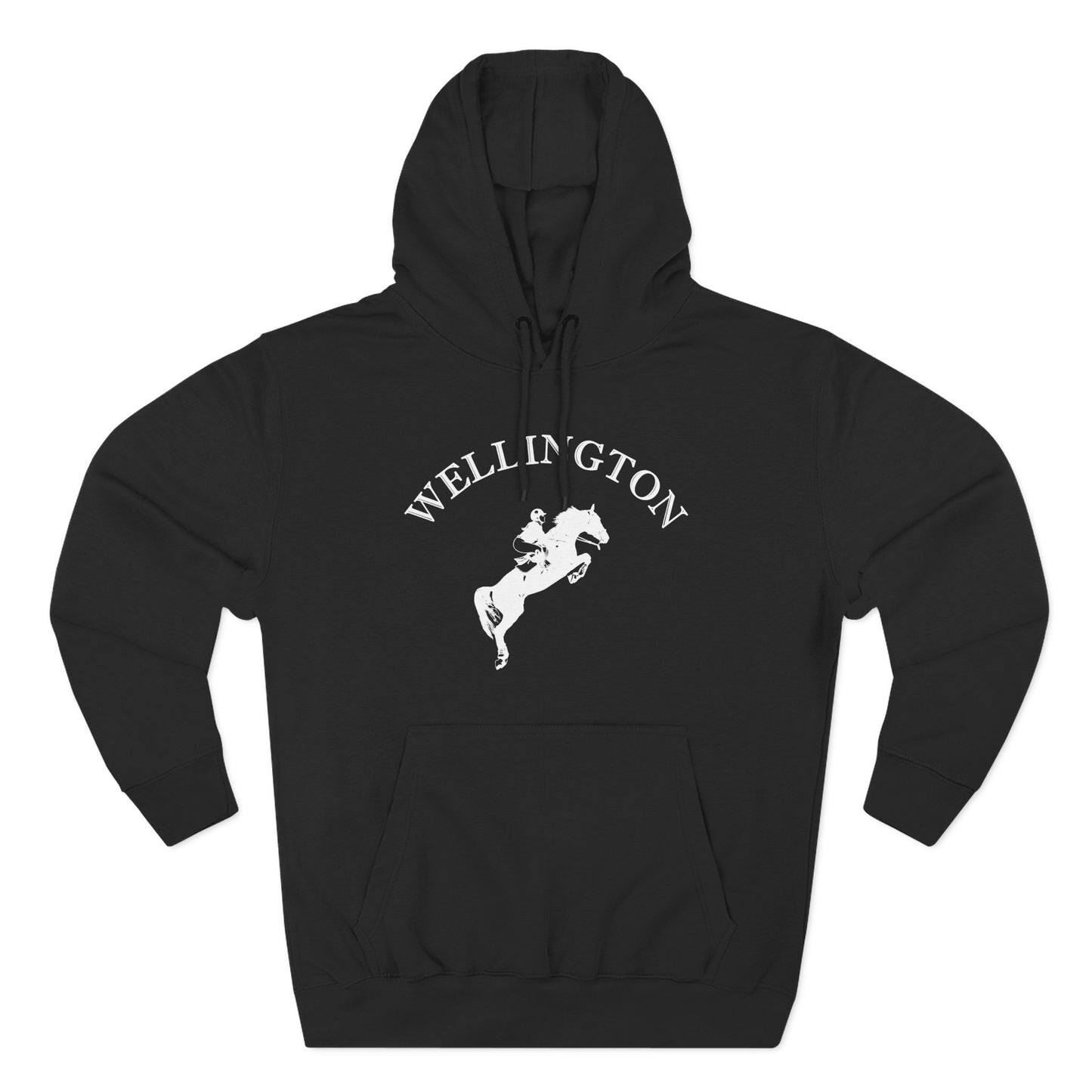 Wellington Florida Vintage Retro Unisex Heavy Cotton Equestrian Hoodie