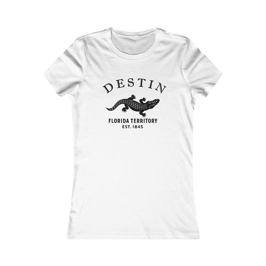 Destin Florida Vintage Retro Unisex Heavy Cotton Hoodie - Black Logo