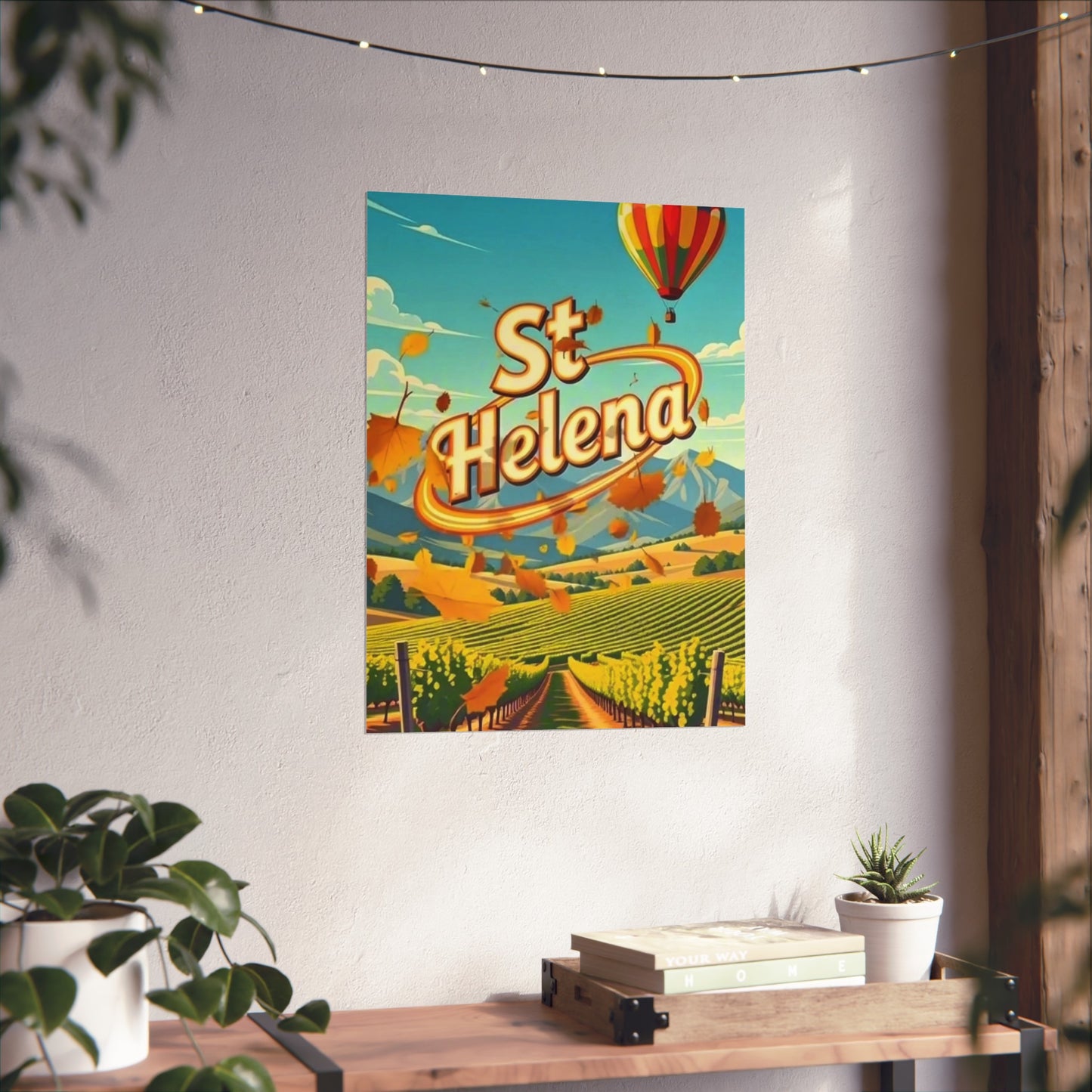 St Helena California Vintage Retro Giclée Print Art Series Poster