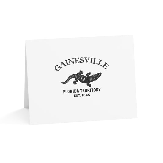 Gainesville Florida Vintage Retro Thank You Card Set - Black Logo