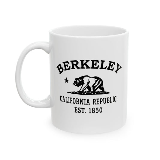 Berkeley California Vintage Retro Ceramic Mug - Black Logo