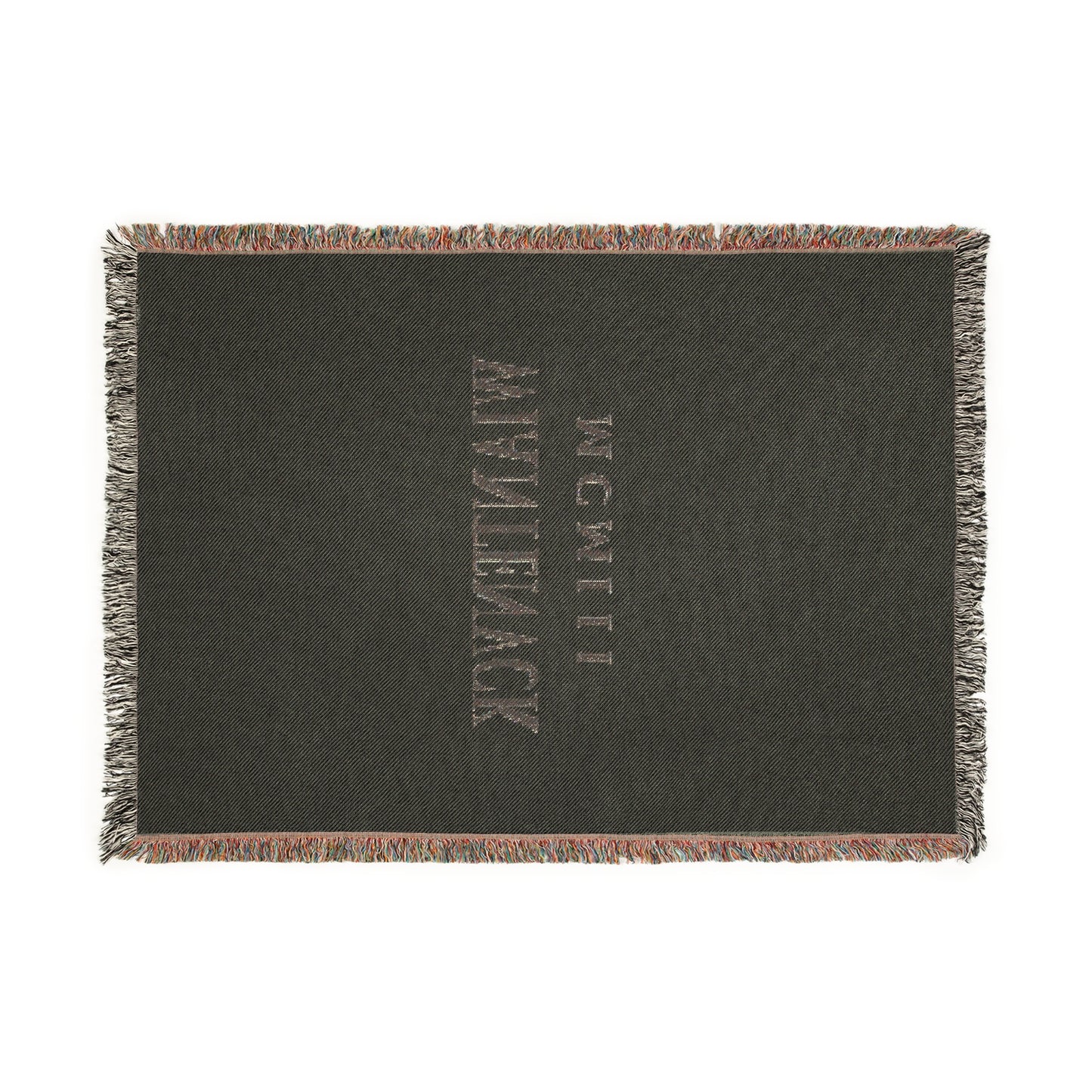 Wiantenuck Cotton Woven Blanket - Text Logo