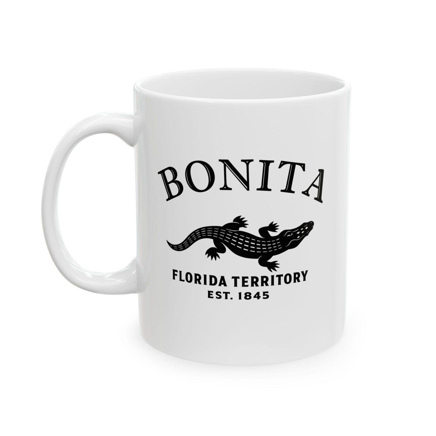 Bonita Florida Vintage Retro Ceramic Mug - Black Logo