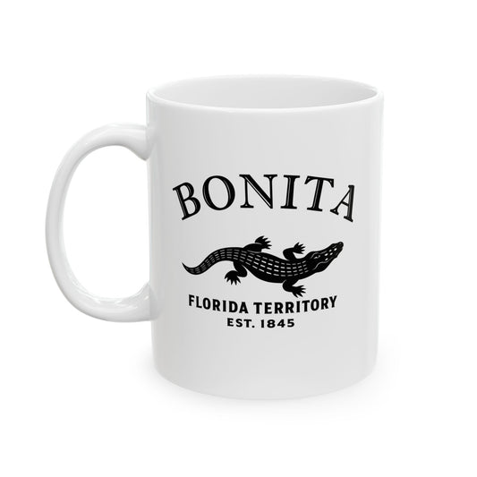 Bonita Florida Vintage Retro Ceramic Mug - Black Logo
