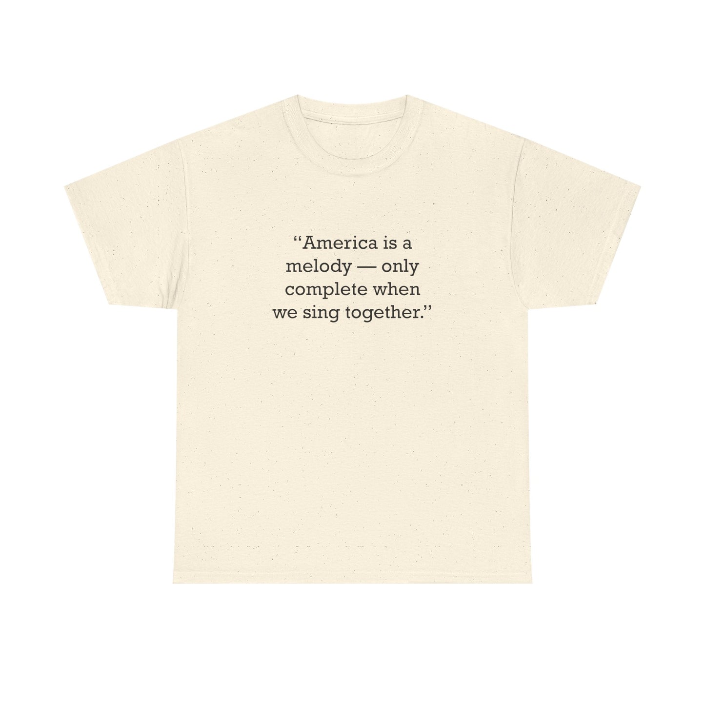 Quote 33 America Is A Vintage Retro Unisex Heavy Cotton Tee - Black Logo