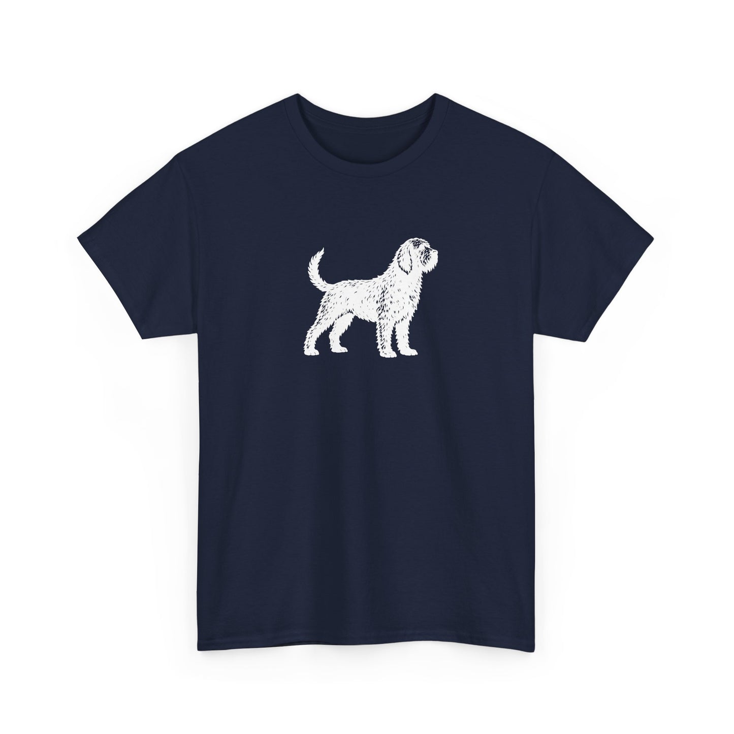 Otterhound Vintage Retro Unisex Heavy Cotton Tee - Standing