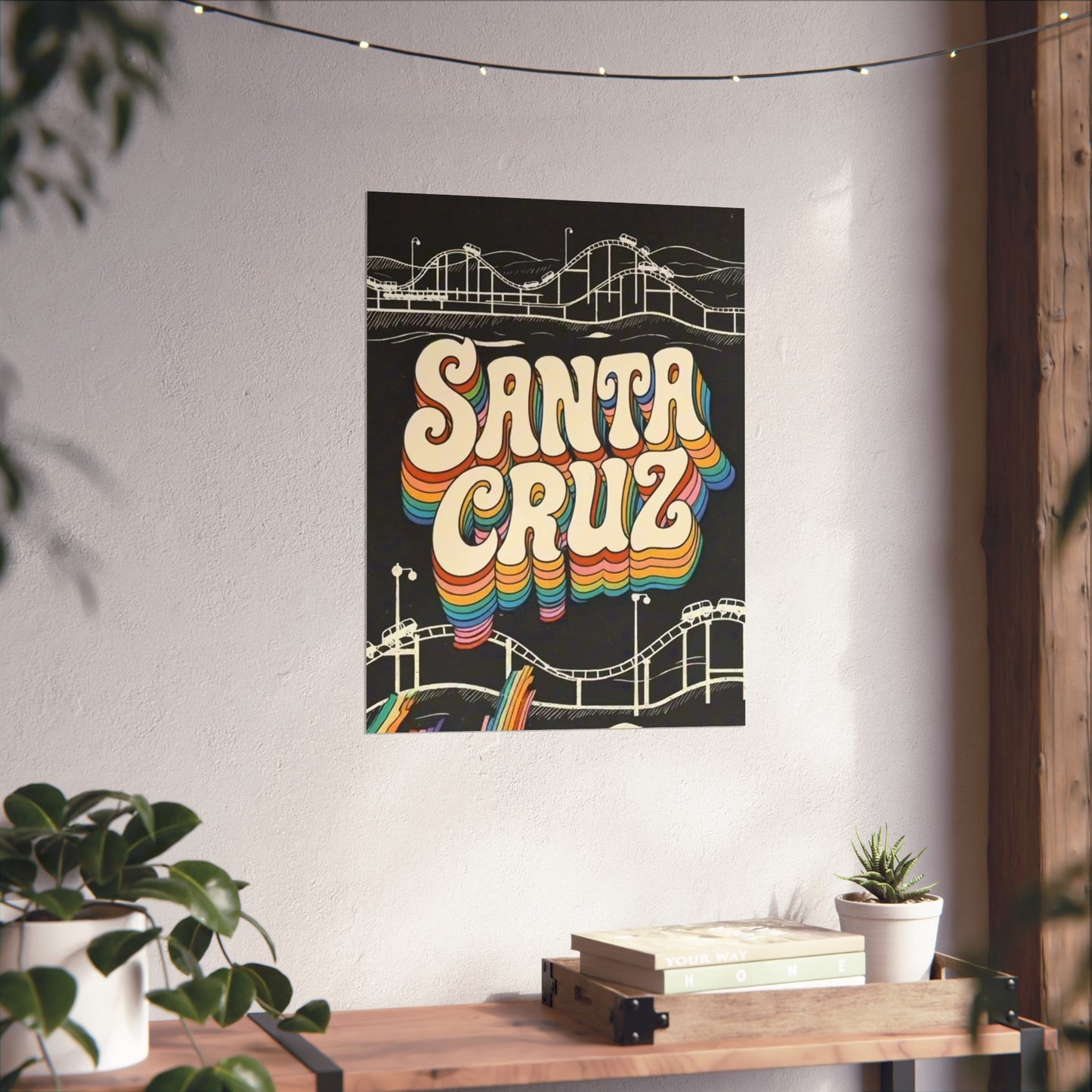Santa Cruz California Vintage Retro Giclée Print Art Series Poster