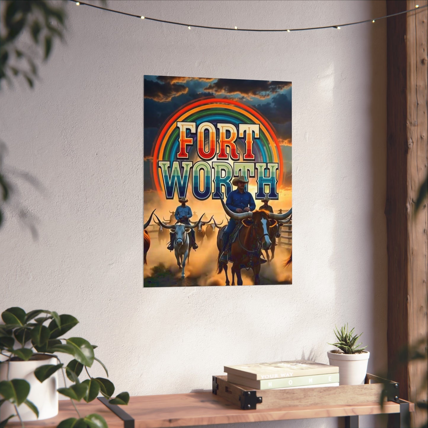 Fort Worth Texas Vintage Retro Giclée Print Art Series Poster