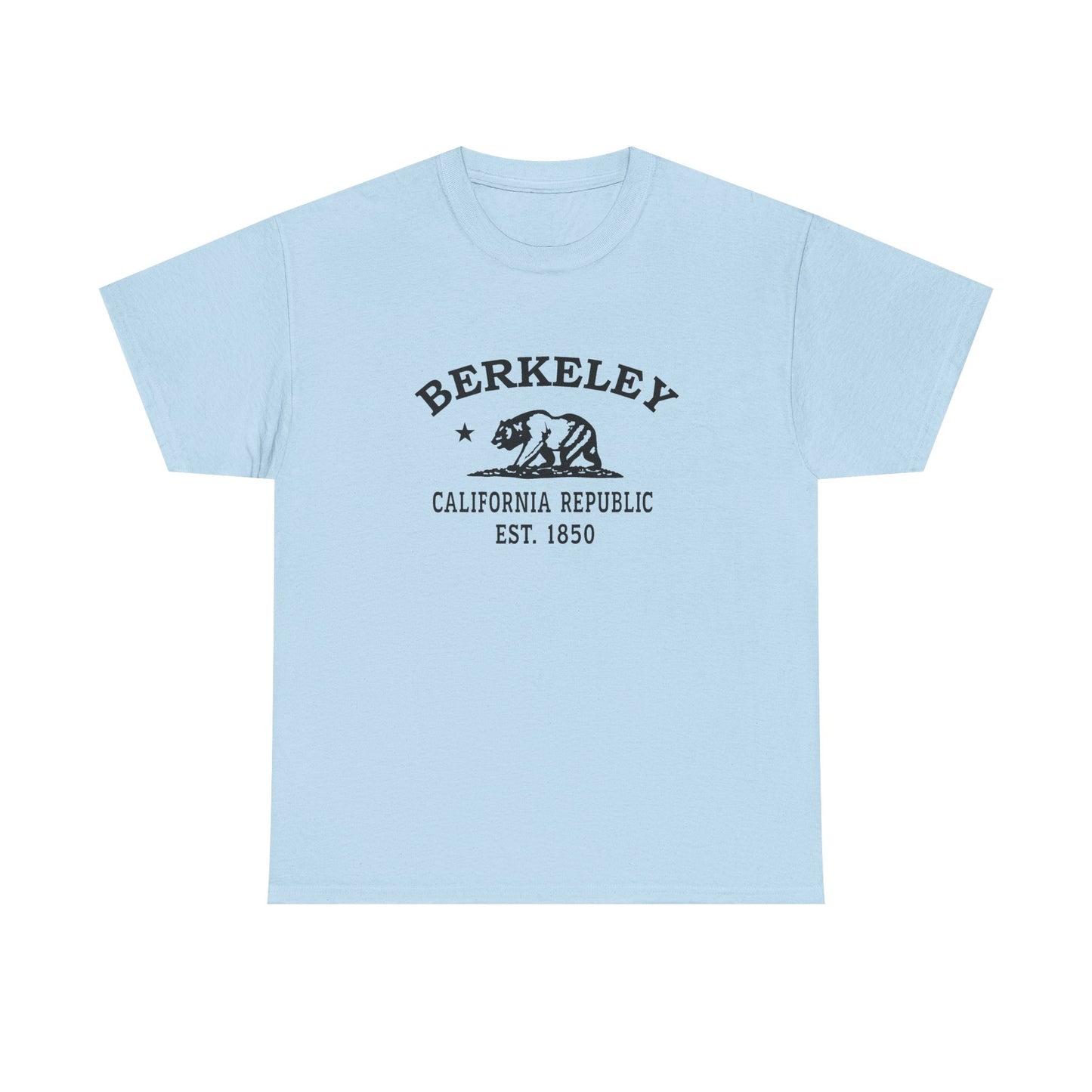 Berkeley California Vintage Retro Unisex Heavy Cotton Tee - Black Logo