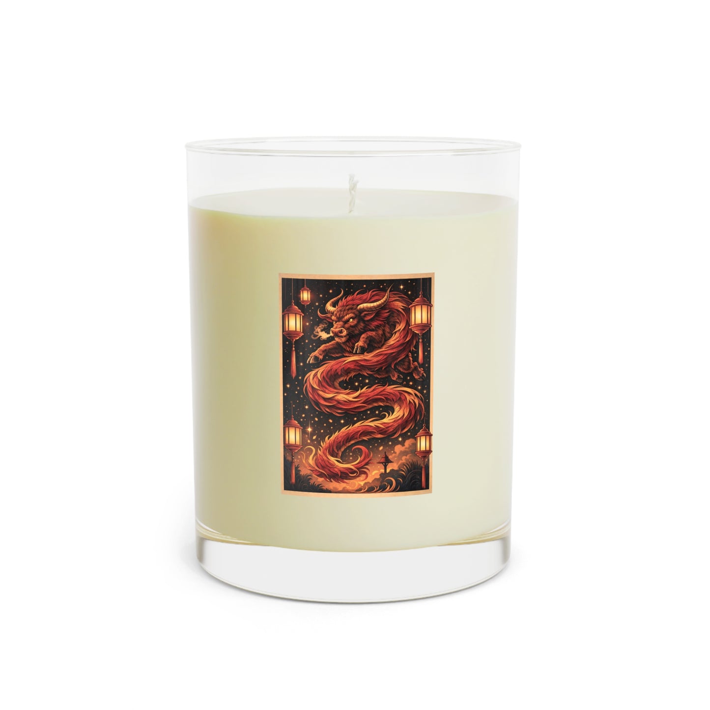 Zodiac Year of the Ox (2021+) Vintage Retro Scented Candle - Combo Logo